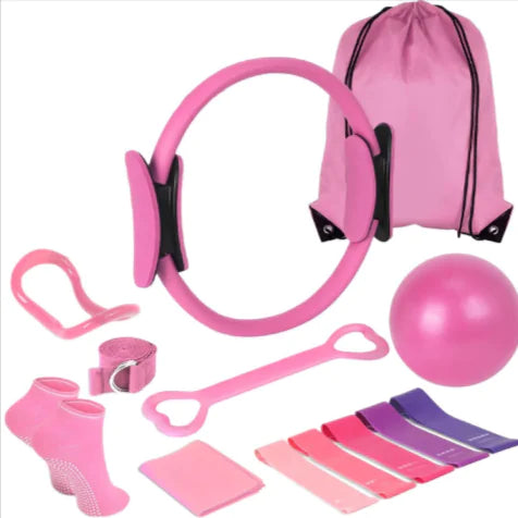 GLOWLATES Kit Complet Yoga & Pilates 13 Pièces