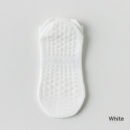 GLOWLATES Chaussettes de Pilates en Coton à Maintien Sécurisé