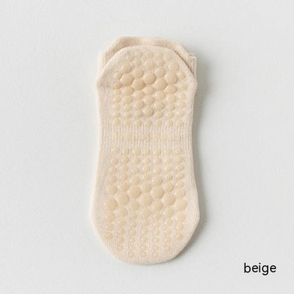 GLOWLATES Chaussettes de Pilates en Coton à Maintien Sécurisé