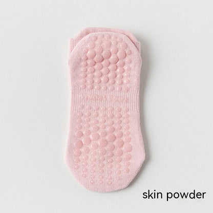 GLOWLATES Chaussettes de Pilates en Coton à Maintien Sécurisé