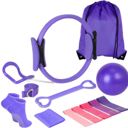 GLOWLATES Kit Complet Yoga & Pilates 13 Pièces