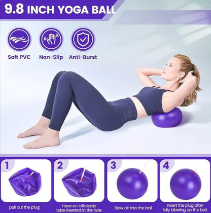 GLOWLATES Kit Complet Yoga & Pilates 13 Pièces